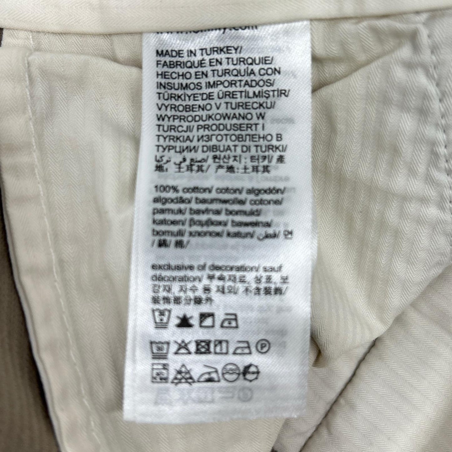 MW40334 25年 米色 休闲锥形灯芯绒长裤 下装 32/32 男士