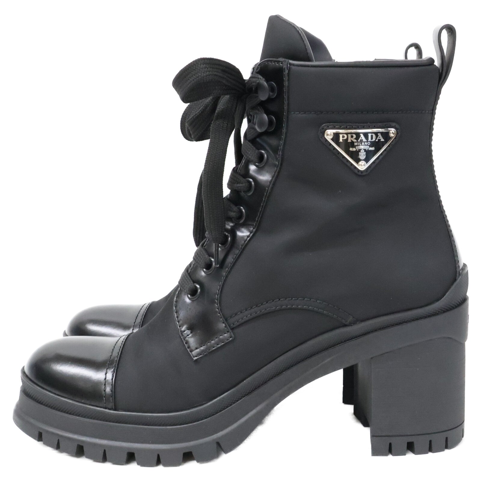 PRADA 普拉达 1T708M RE-NYLON 三角徽标短靴 鞋