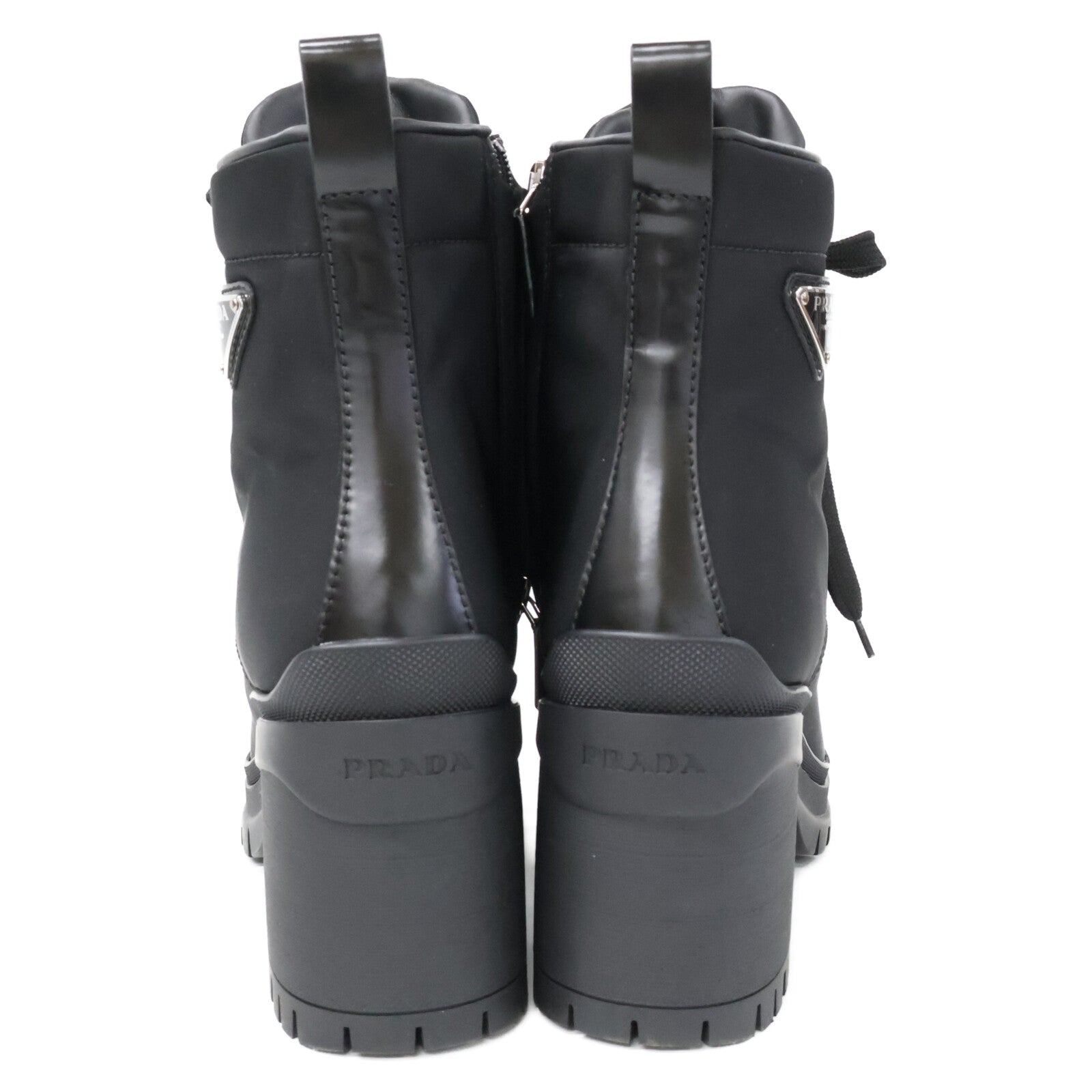 PRADA 普拉达 1T708M RE-NYLON 三角徽标短靴 鞋