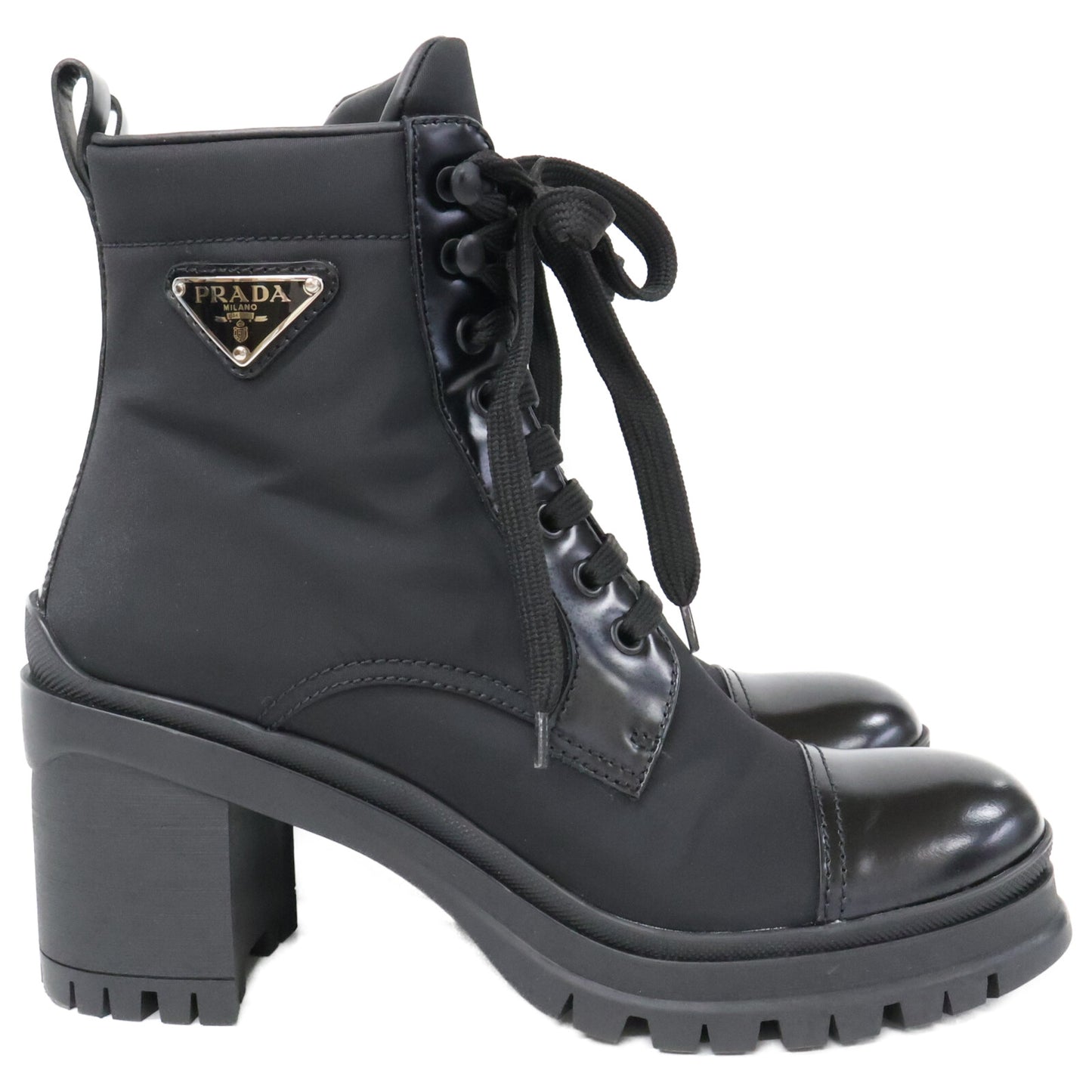 PRADA 普拉达 1T708M RE-NYLON 三角徽标短靴 鞋