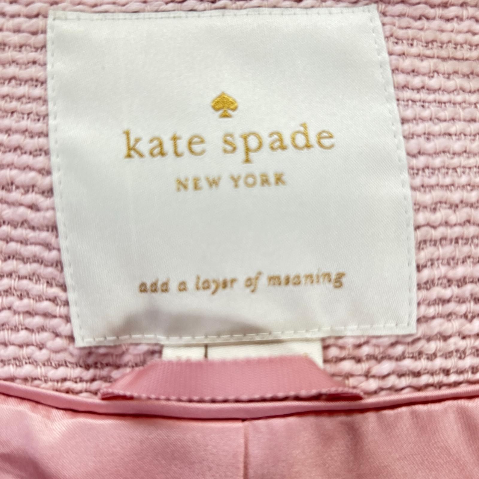 kate spade 凯特丝蓓 OUMU1032 粉色 蝴蝶结 大衣