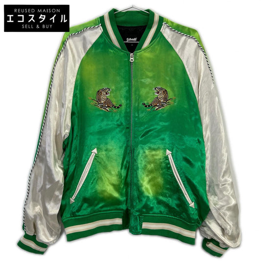 schott ショット 782-5152008 グリーン RAYON SUKA ASING JACKET 龍虎 ジャケット