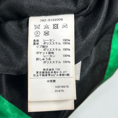 SCHOTT 肖特 782-5152008 绿色 人造丝刺绣夹克 龙虎外套