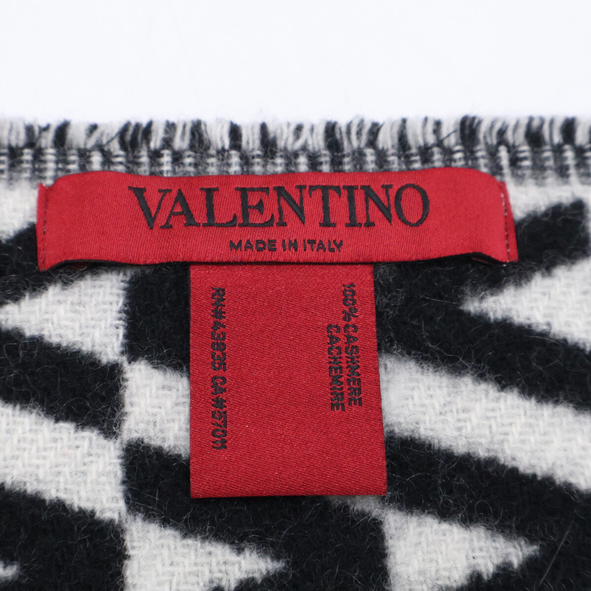 VALENTINO ヴァレンティノ 【美品】WW2ER027GBY 総柄 カシミヤ マフラー