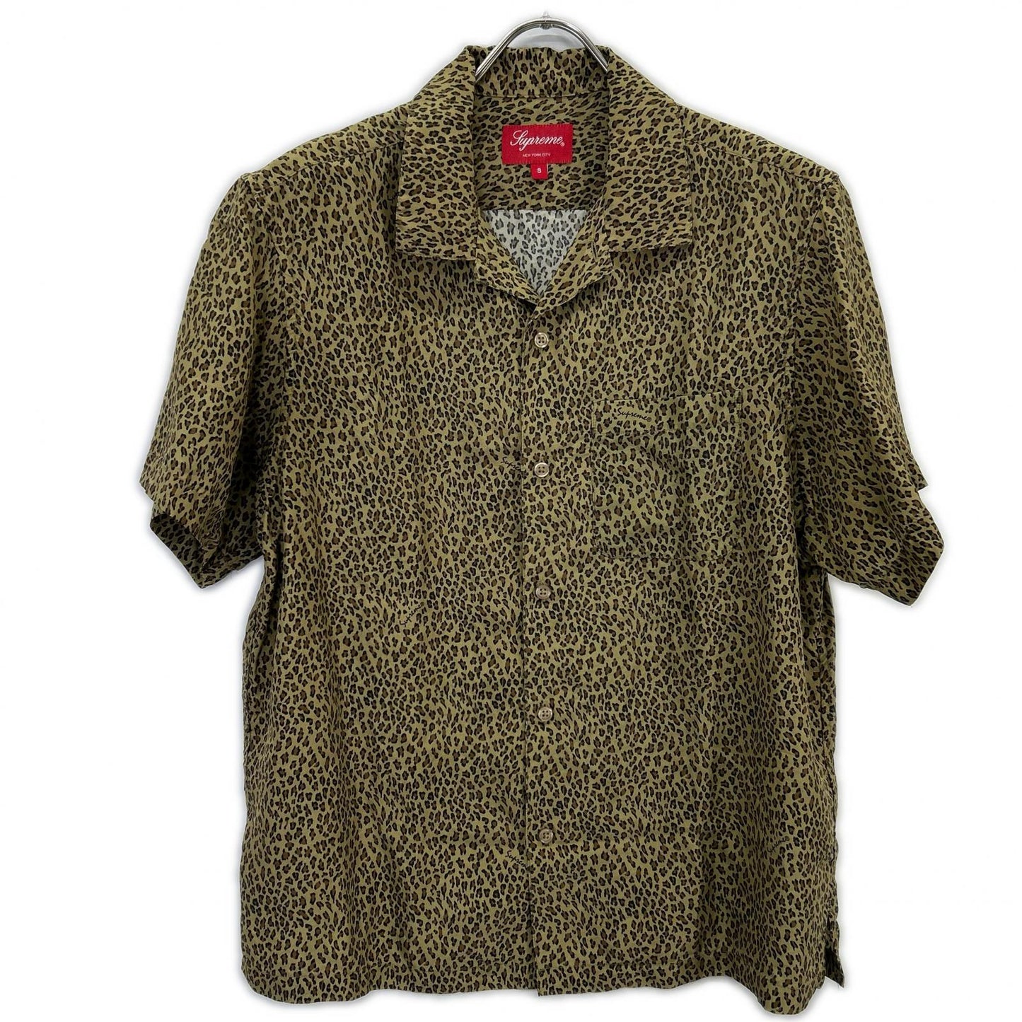 Supreme Leopard Silk S/S SHIRT Short Sleeve Top