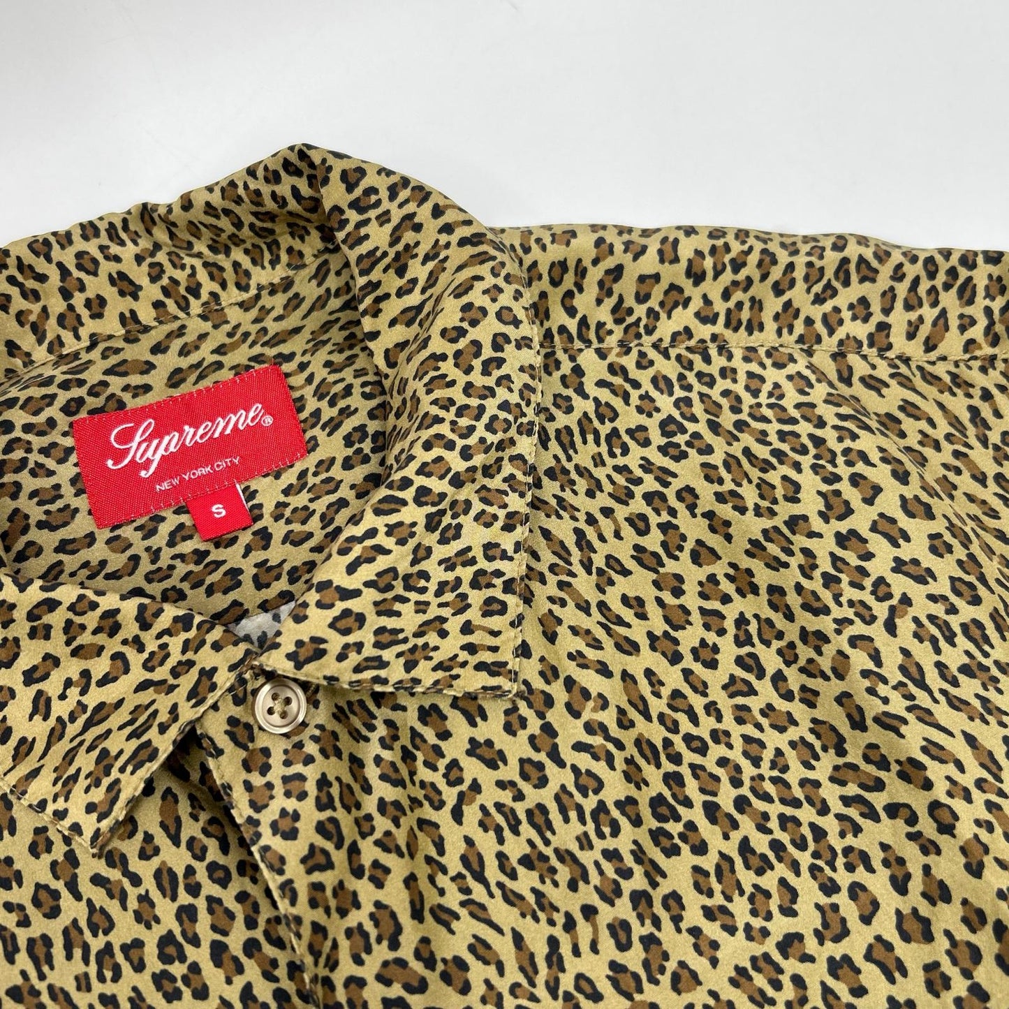 Supreme Leopard Silk S/S SHIRT Short Sleeve Top