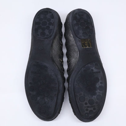 JIMMY CHOO ジミーチュウ 【新品同様】スタースタッズ フラットシューズ シューズ