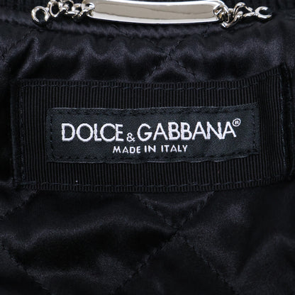 DOLCE&GABBANA ドルチェアンドガッバーナ 【美品/国内正規】G9LN0T FUVG7 ベロア キルティング 中綿入り ブルゾン ジャケット