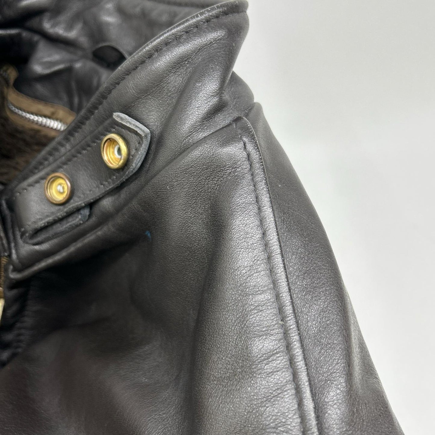 SCHOTT ショット ダークブラウン 641 ボアライナー付き シングルライダースジャケット ジャケット