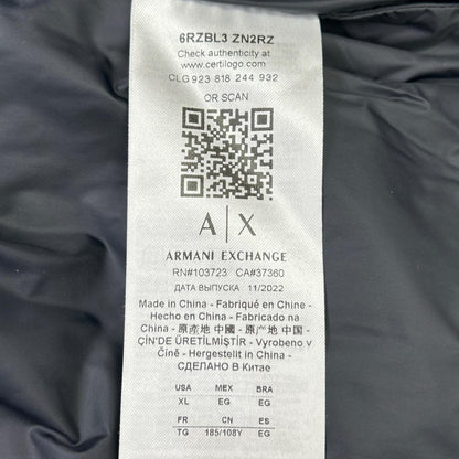 ARMANI EXCHANGE アルマーニエクスチェンジ ホワイト 6RZBL3 ZN2RZ Nero Regular Fit ダウンジャケット ジャケット