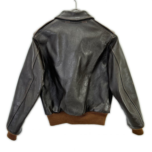 30-1415 A-2 W535 DRAWING BROWN FLIGHT JACKET Jacket 34 Men's
