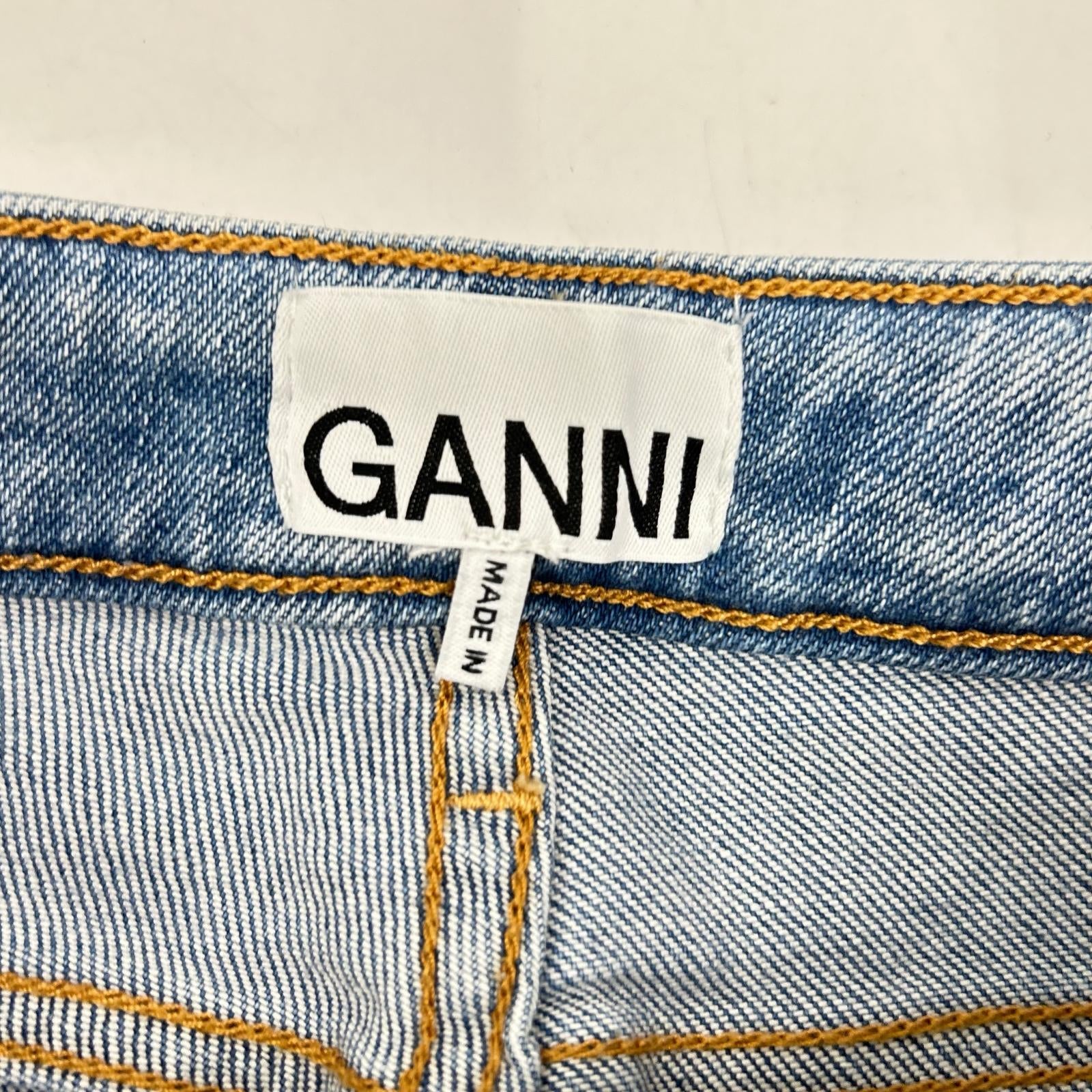 GANNI Blue BEKSI Denim pants