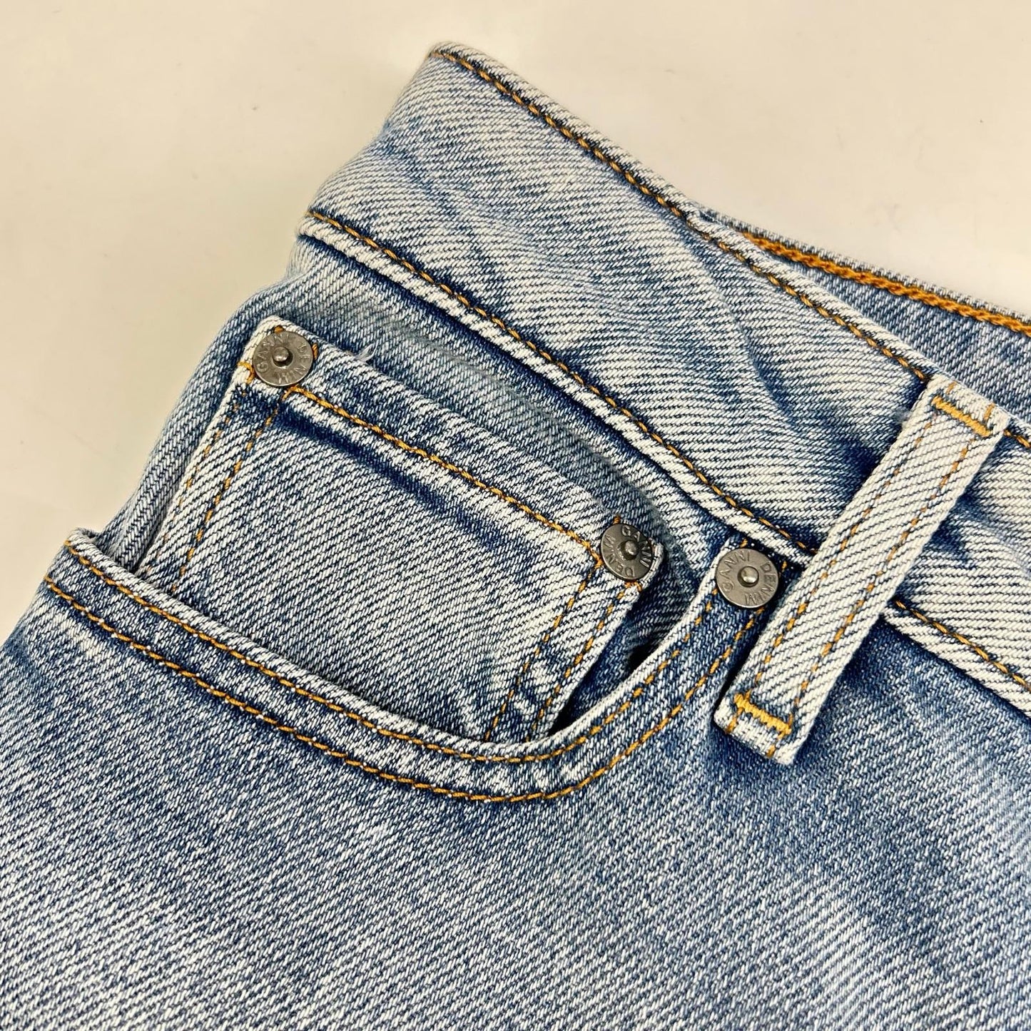 GANNI Blue BEKSI Denim pants