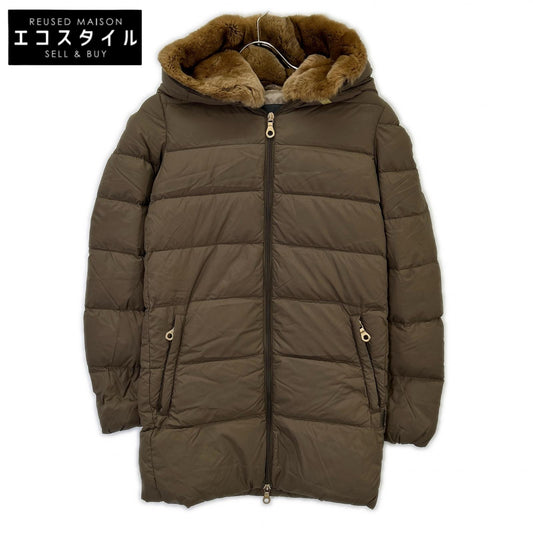 DUVETICA Duvetica Brown Calisduè Rabbit Fur Down Coat Coat