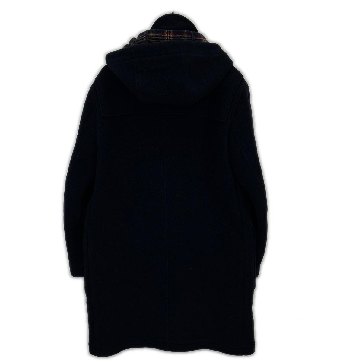 BrooksBrothers Brooks Brothers 100081190 Navy Wool Check-Lined Duffel Coat