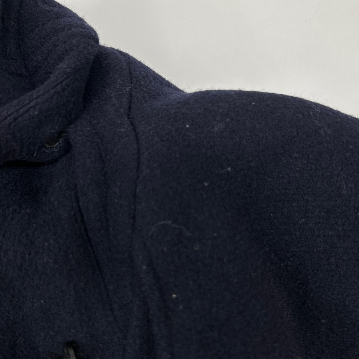 BrooksBrothers Brooks Brothers 100081190 Navy Wool Check-Lined Duffel Coat