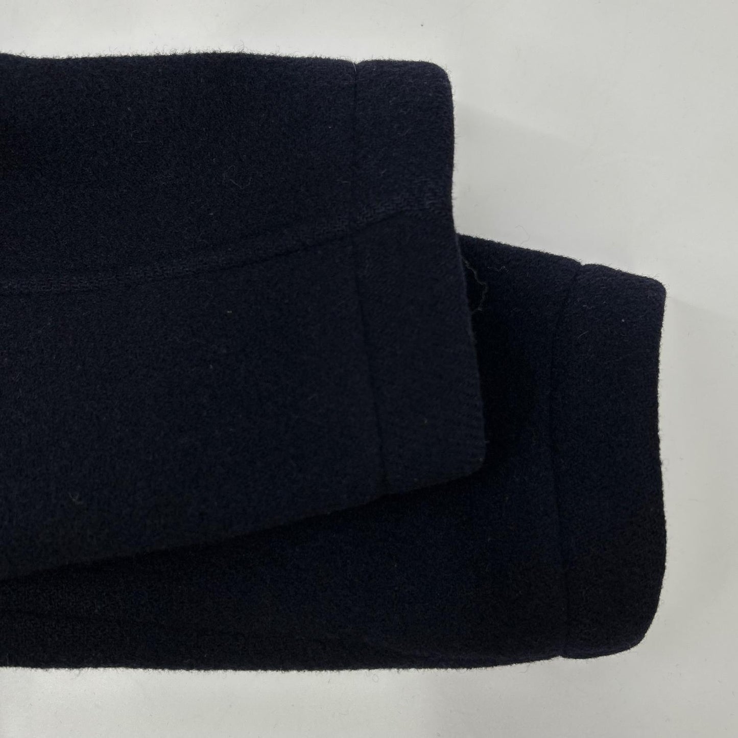 Brooks Brothers 100081190 Navy Wool Lined Check Duffle Coat S