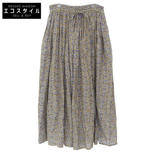 Beautiful item Cotton Flower Skirt Women's Light Brown Blue Green II Skirt II Women's