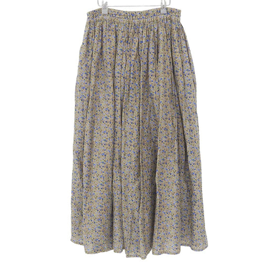 Beautiful item Cotton Flower Skirt Women's Light Brown Blue Green II Skirt II Women's