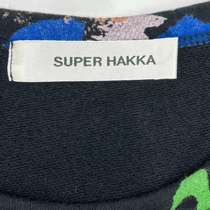 SUPER HAKKA スーパーハッカ 34920443 黑色 40/20毛圈花卉印花连衣裙 连衣裙 均码