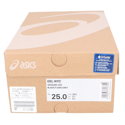 asics アシックス 【美品】Black Fjord Grey 1203A383-003 Gel-NYC スニーカー シューズ