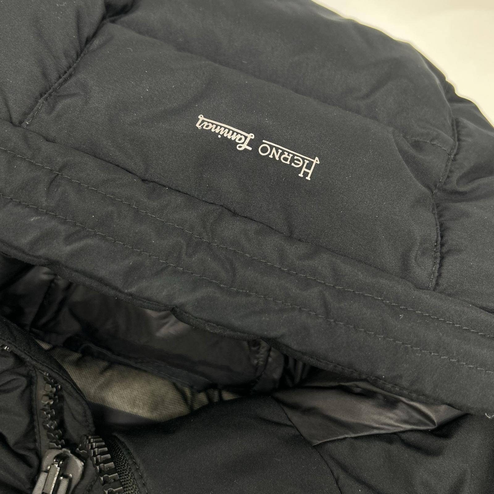 HERNO 赫尔诺 PI123UL 海军蓝 LAMINAR 双层GORE-TEX WINDSTOPPER 连帽夹克 46