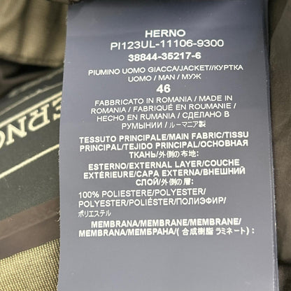 HERNO 赫尔诺 PI123UL 海军蓝 LAMINAR 双层GORE-TEX WINDSTOPPER 连帽夹克 46