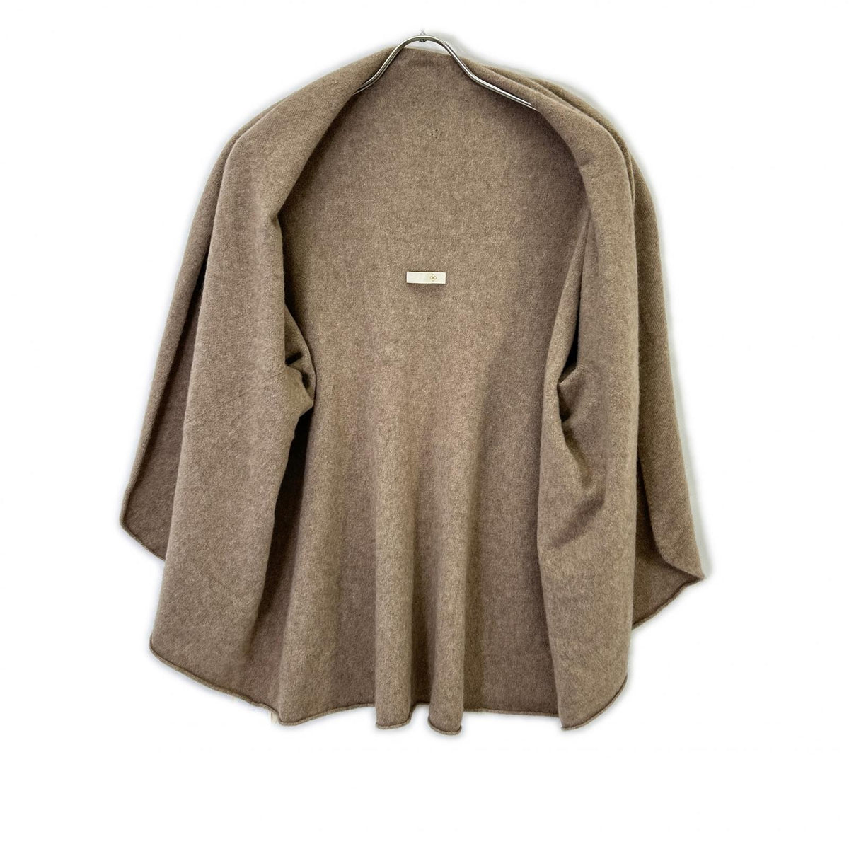 TOYOBOSHI トウヨウボウシ 糸衣 15IT-PC2009 KOFUJI ブラウン カシミヤ100 ポンチョカーディガン トップス