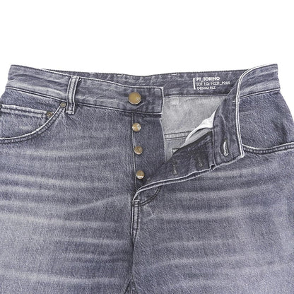Excellent Condition REBEL Vintage Washed Cut-off Black Denim Pants Bottoms Men's 31 Bottoms 31 Men's