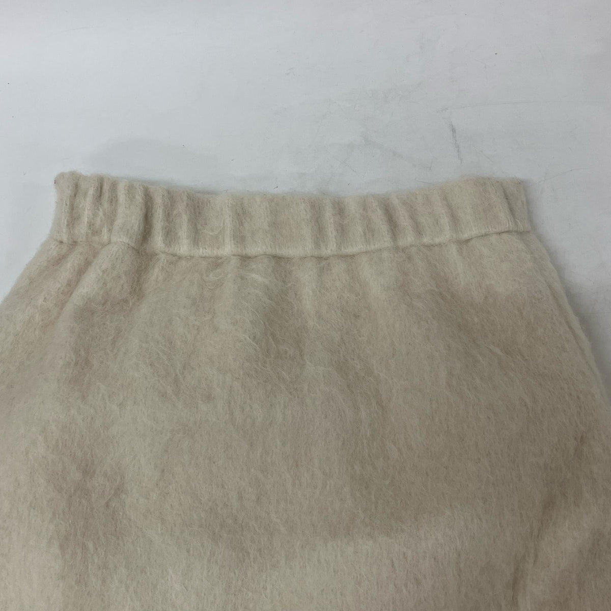emmi Emmi 13WFS245047 White Wool Shaggy Mini Skirt