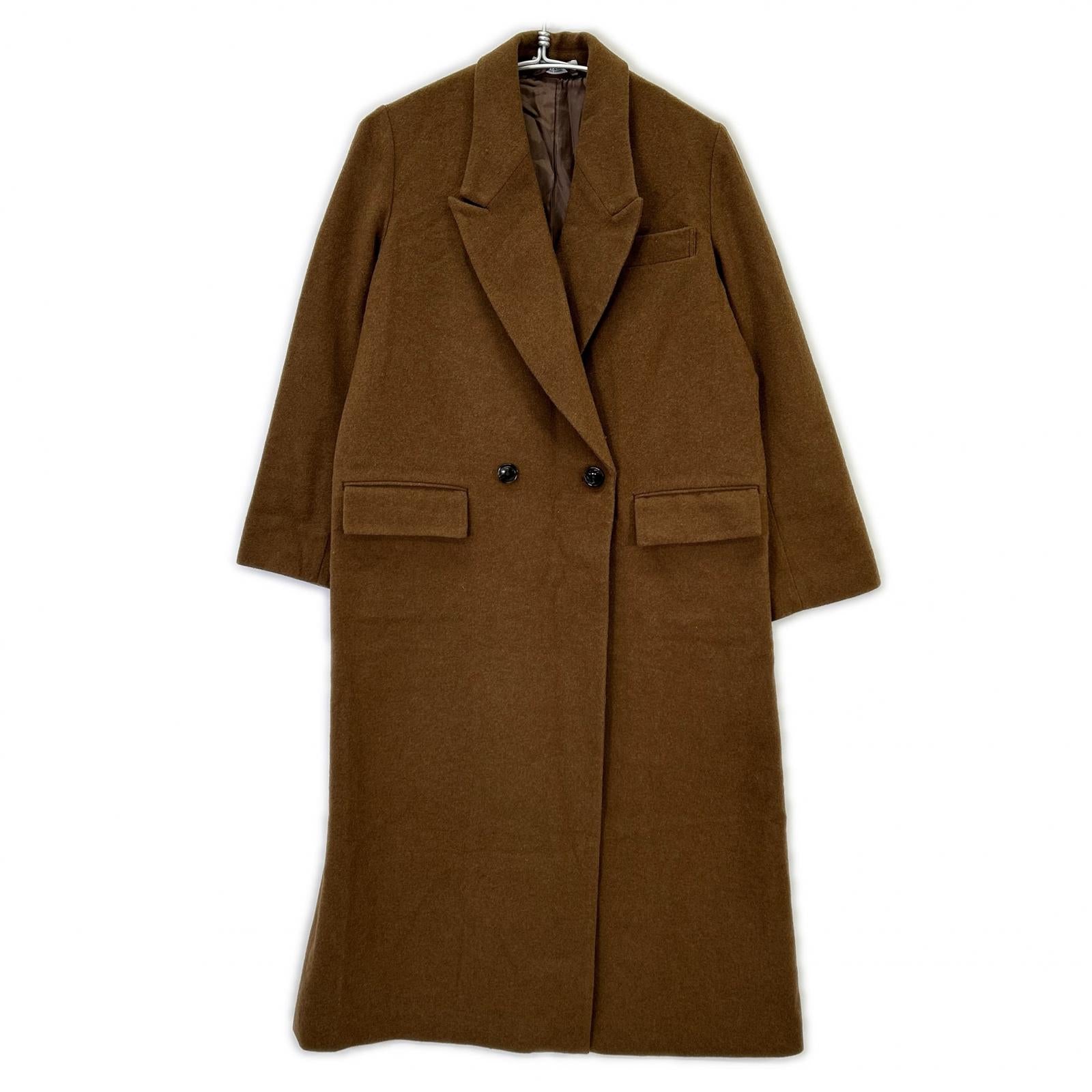 B&Y U-ARROWS BEAUTY & YOUTH UNITED ARROWS Brown Melton Long Chester Coat Outerwear Not indicated