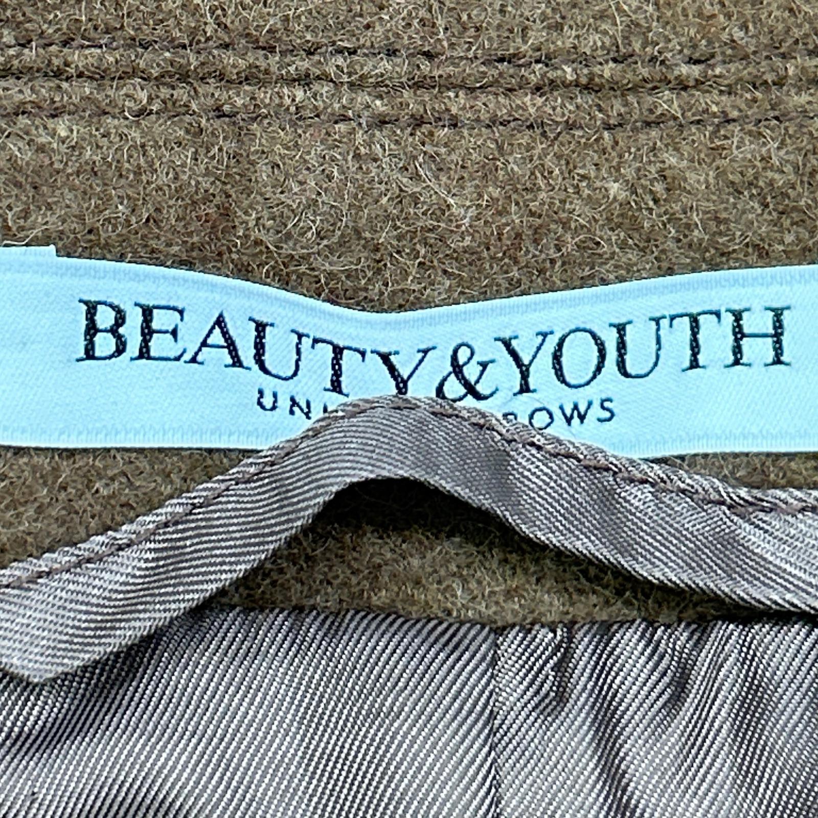 B&Y U-ARROWS BEAUTY & YOUTH UNITED ARROWS Brown Melton Long Chester Coat Outerwear Not indicated