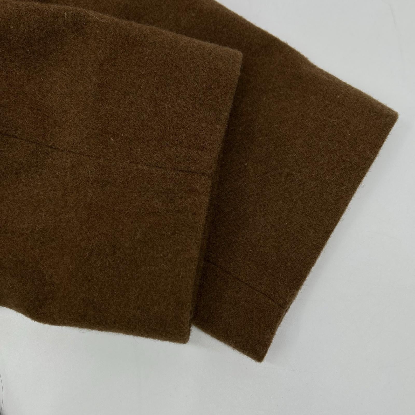 B&Y U-ARROWS BEAUTY & YOUTH UNITED ARROWS Brown Melton Long Chester Coat Outerwear Not indicated