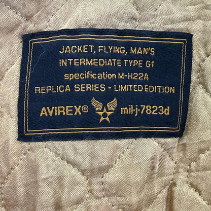 AVIREX 艾飞莱克斯 黑色 M-H22A 复刻 限量版 G1飞行夹克 夹克