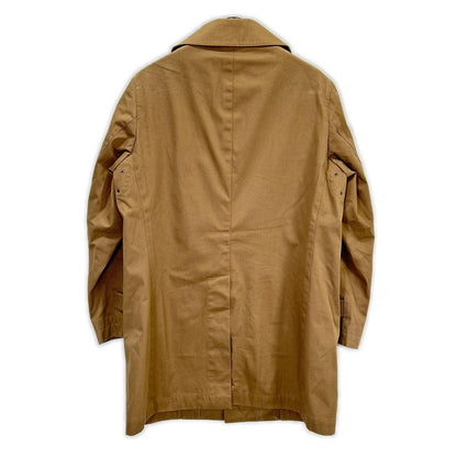 SHIPS 浅褐色 Loro Piana 面料 内胆 大衣 翻领风衣