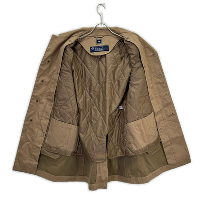 SHIPS 浅褐色 Loro Piana 面料 内胆 大衣 翻领风衣