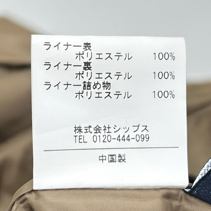 SHIPS 浅褐色 Loro Piana 面料 内胆 大衣 翻领风衣