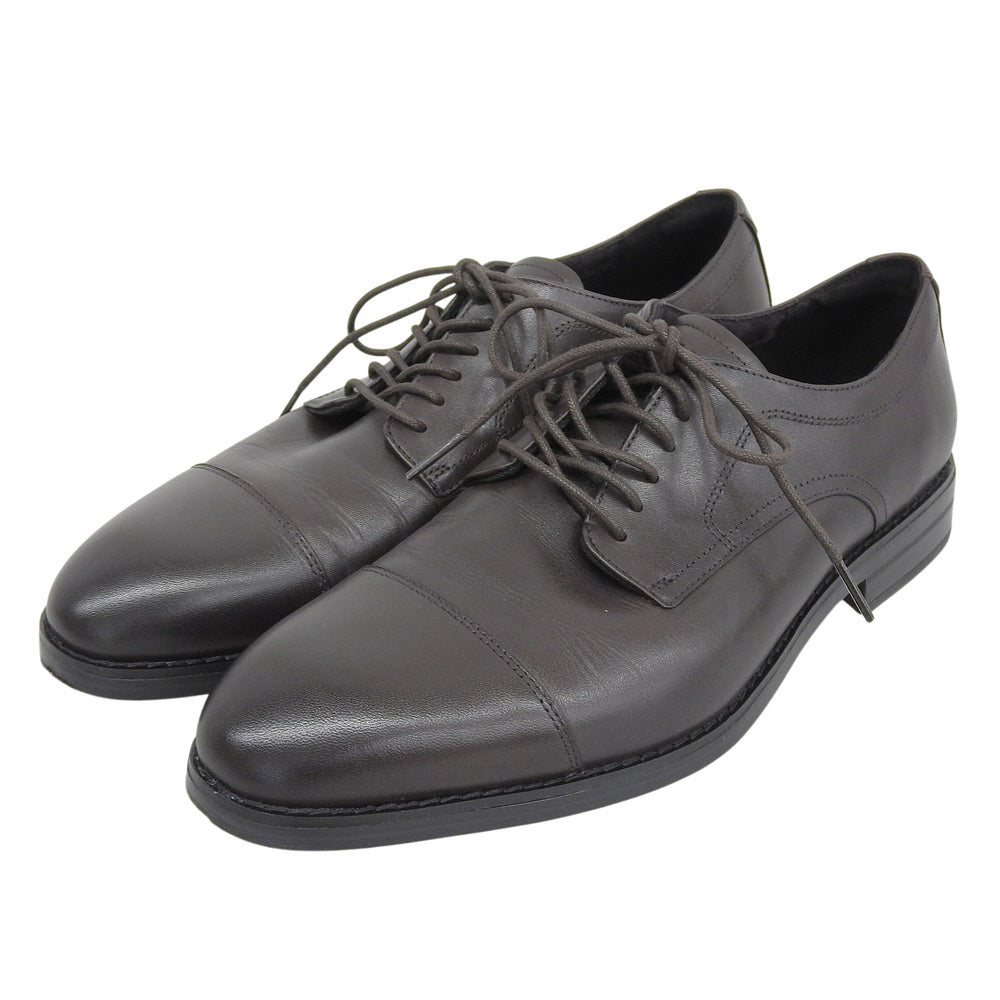 COLE HAAN コールハーン 美品 ハーモン グランド キャップトゥ オックスフォード レザー シューズ メンズ ダークチョコレート C41587 シューズ
