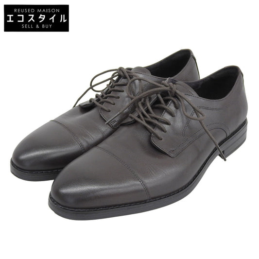 Cole Haan コールハーン 美品 ハーモン グランド キャップトゥ オックスフォード レザー シューズ メンズ ダークチョコレート C41587 シューズ