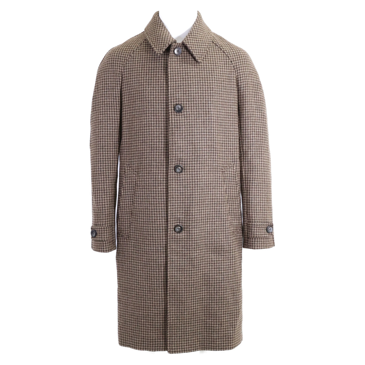 HERNO ヘルノ 新品同様 国内正規 25年製 CA000210U-33460-7780 ハウンドトゥース ステンカラー コート