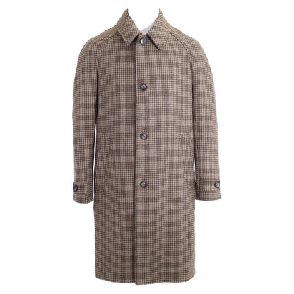 HERNO ヘルノ 新品同様 国内正規 25年製 CA000210U-33460-7780 ハウンドトゥース ステンカラー コート