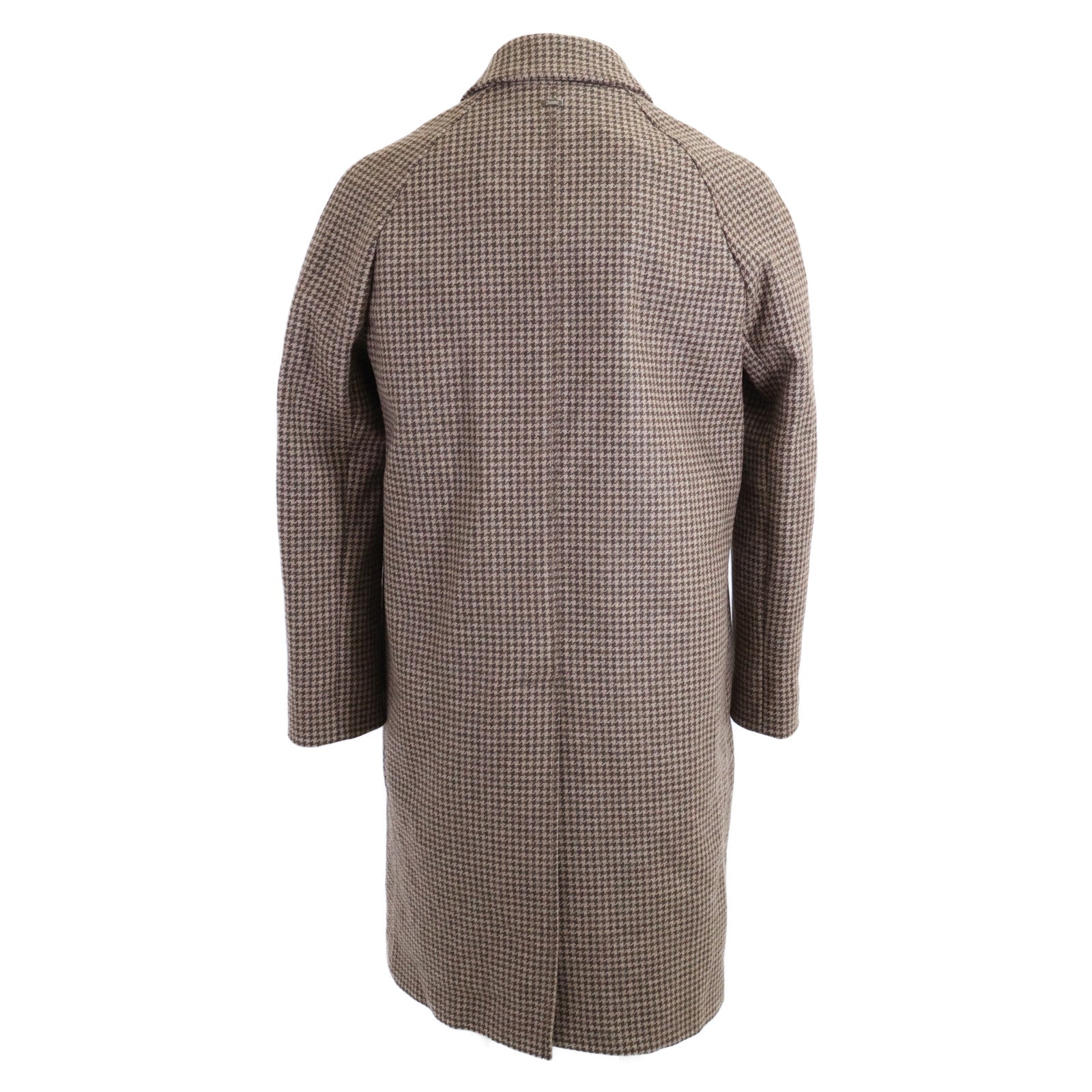 HERNO ヘルノ 新品同様 国内正規 25年製 CA000210U-33460-7780 ハウンドトゥース ステンカラー コート 46