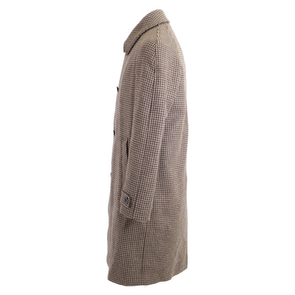 HERNO ヘルノ 新品同様 国内正規 25年製 CA000210U-33460-7780 ハウンドトゥース ステンカラー コート 46