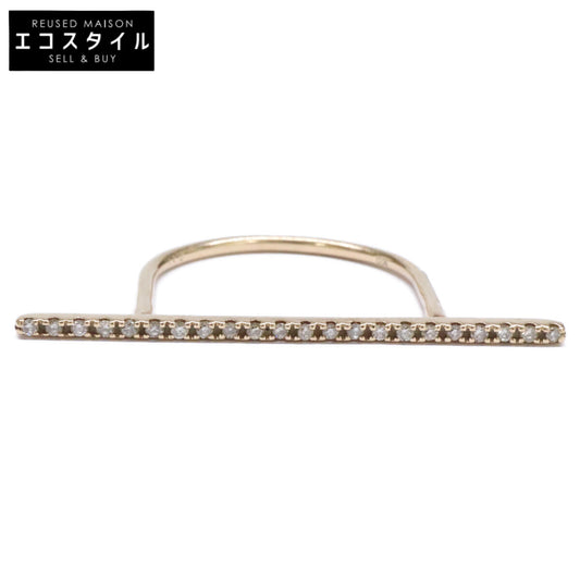 HIROTAKA K10 0.11 Diamond Long Bar Ring