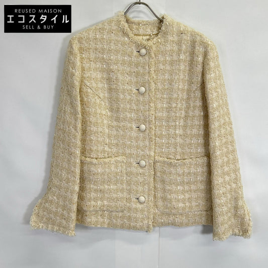 BEIGE ベイジ 23SS アイボリー MONGE ノーカラージャケット ジャケット