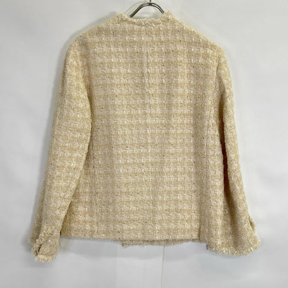 BEIGE ベイジ 23SS アイボリー MONGE ノーカラージャケット ジャケット