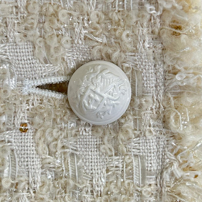 BEIGE ベイジ 23SS アイボリー MONGE ノーカラージャケット ジャケット