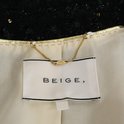 BEIGE ベイジ 23SS ブラック MONGE ノーカラージャケット ジャケット