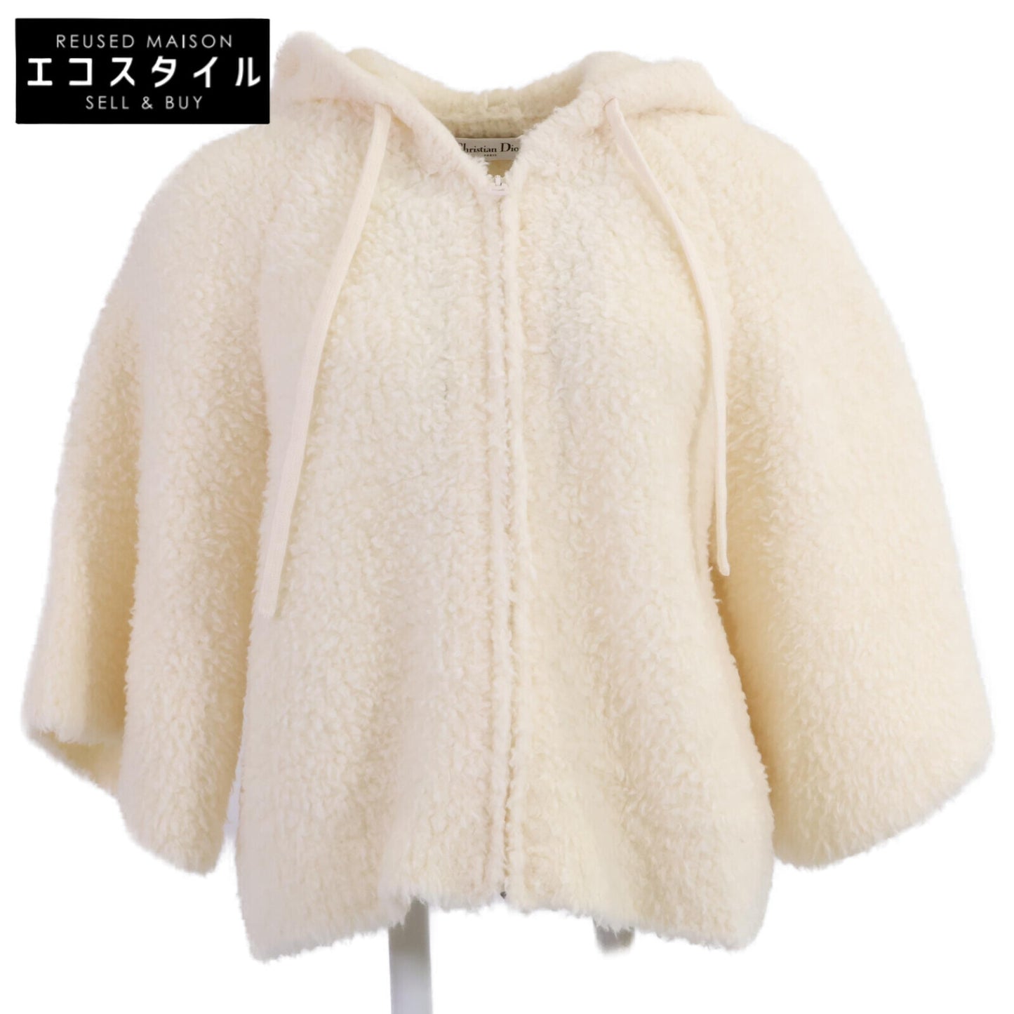 Christian Dior クリスチャンディオール 【美品/国内正規】254G29AM114 J ADIOR 8 ウール ジップアップ フーディボアジャケット ジャケット