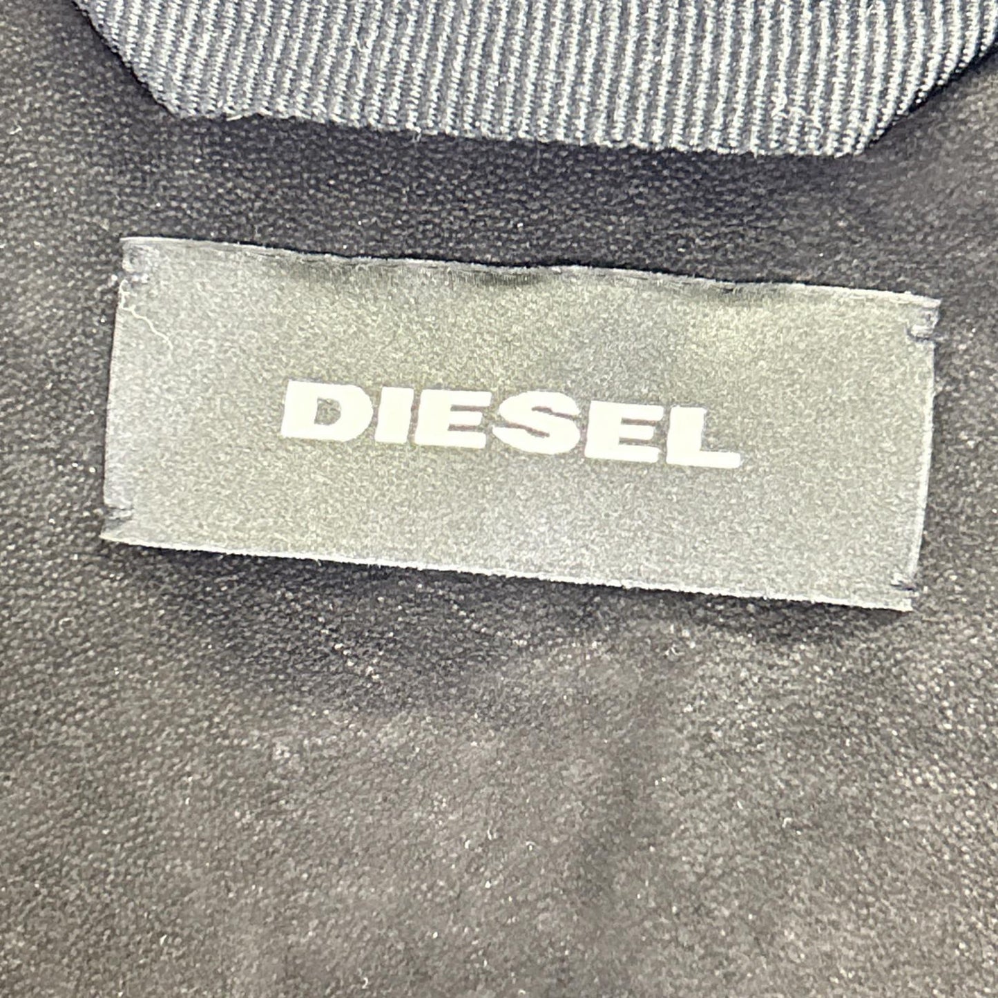DIESEL 迪赛 黑色绵羊皮机车夹克